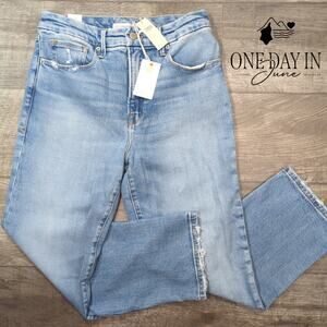 Good American Straight Leg Crop Jeans Size 10